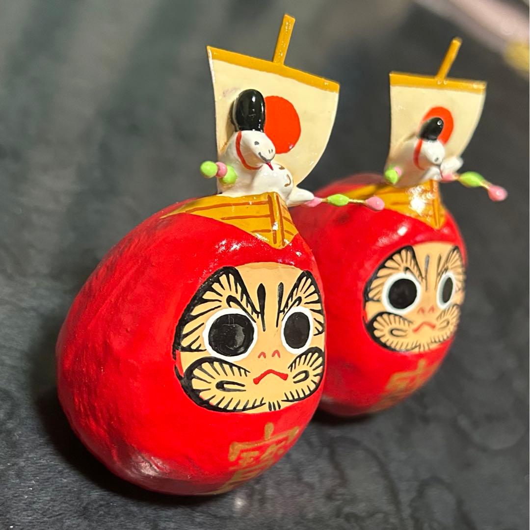ヤチコダルマ　干支だるま　巳年　2セット