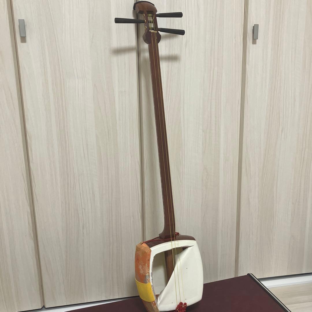 ジャンク 三味線 ケース 備品セット
