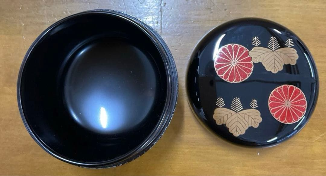 棗　茶道具　高台寺蒔絵　中棗　竹内幸斎 造　友箱付き