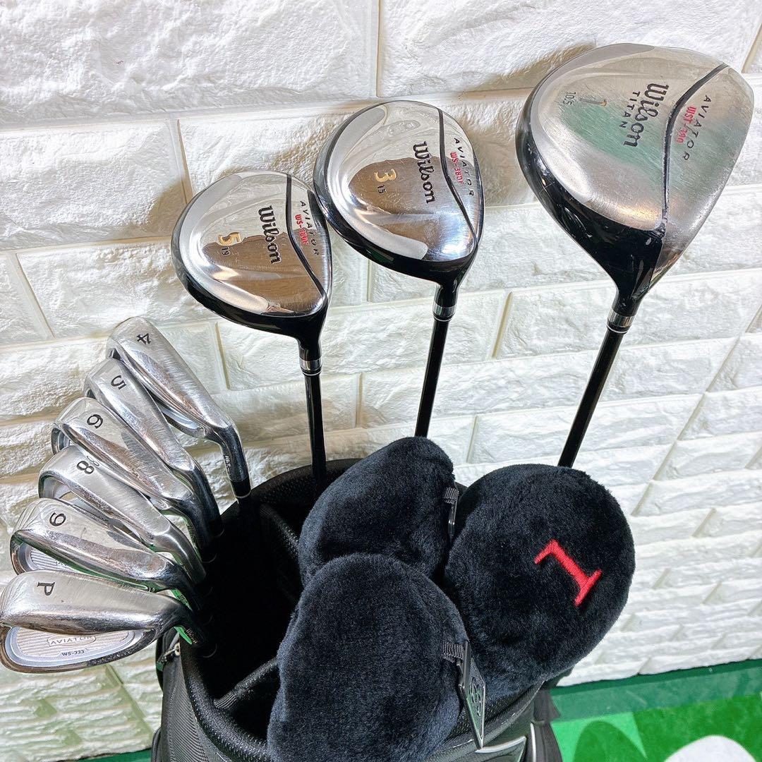 Wilson メンズゴルフクラブセット 9本 フレックスR【初心者向け】