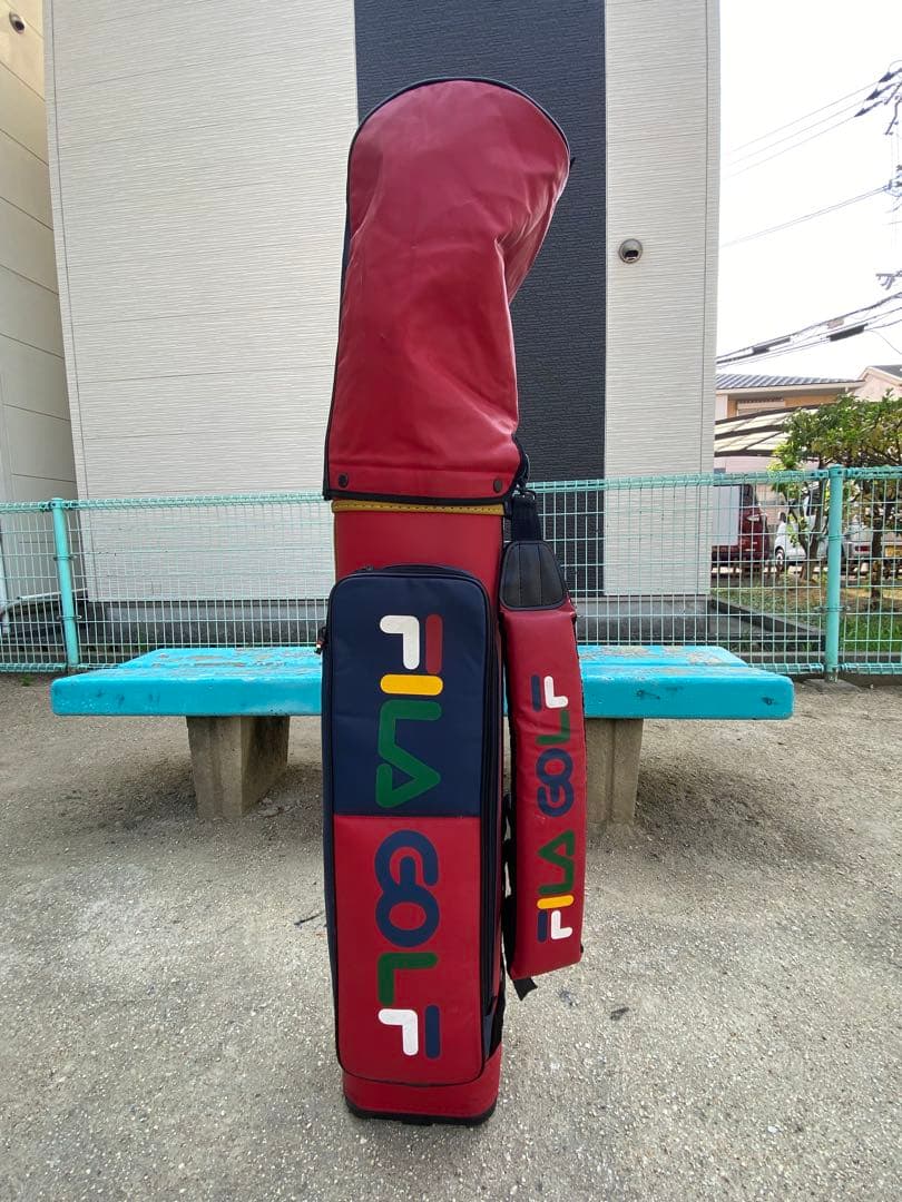 ブランド（バッグ）: FILA GOLF（赤とネイビーのスポーツデザイン）