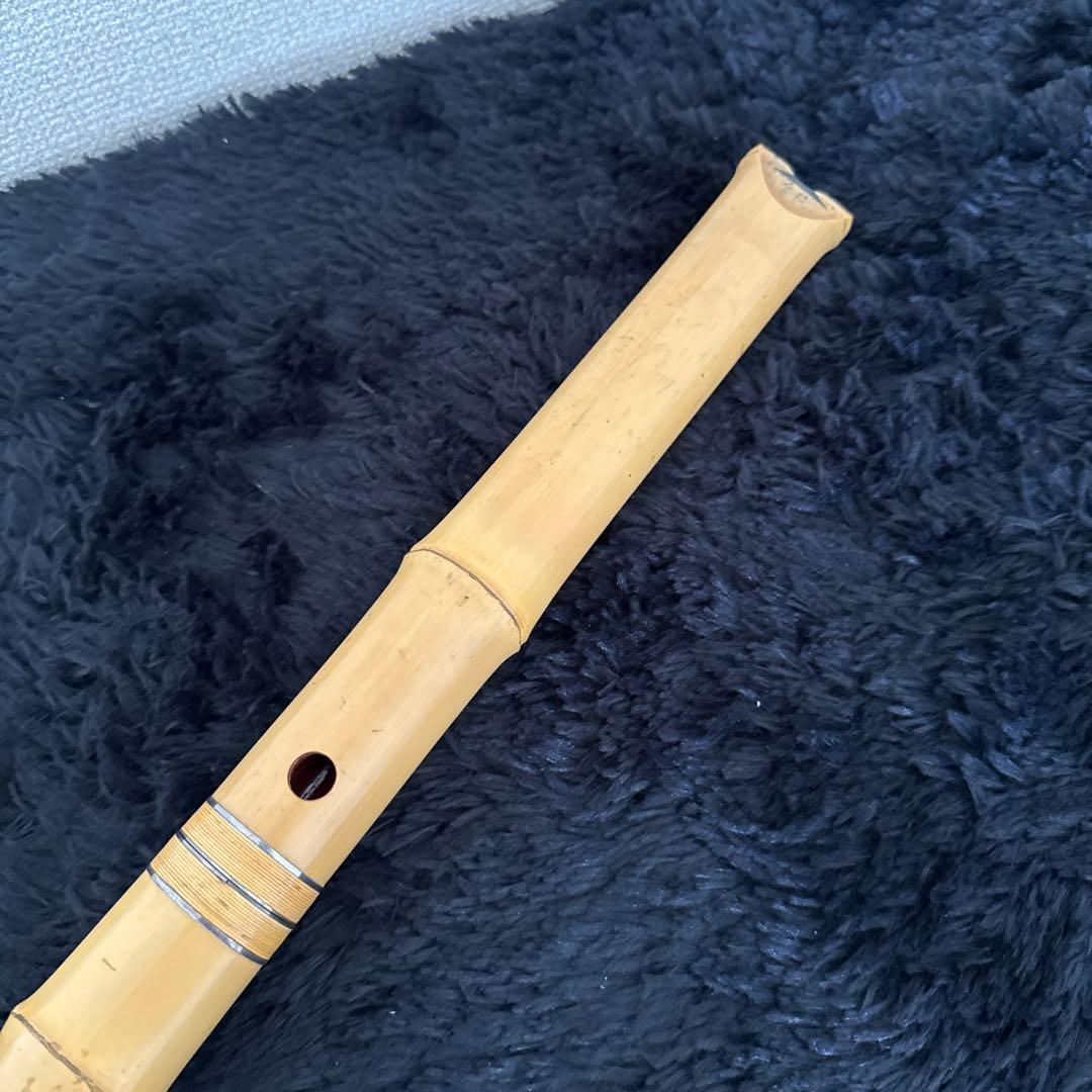 高級 尺八 尾崎 沢山 1.5尺 和楽器 笛 雅楽 在銘 銘有り 民族楽器