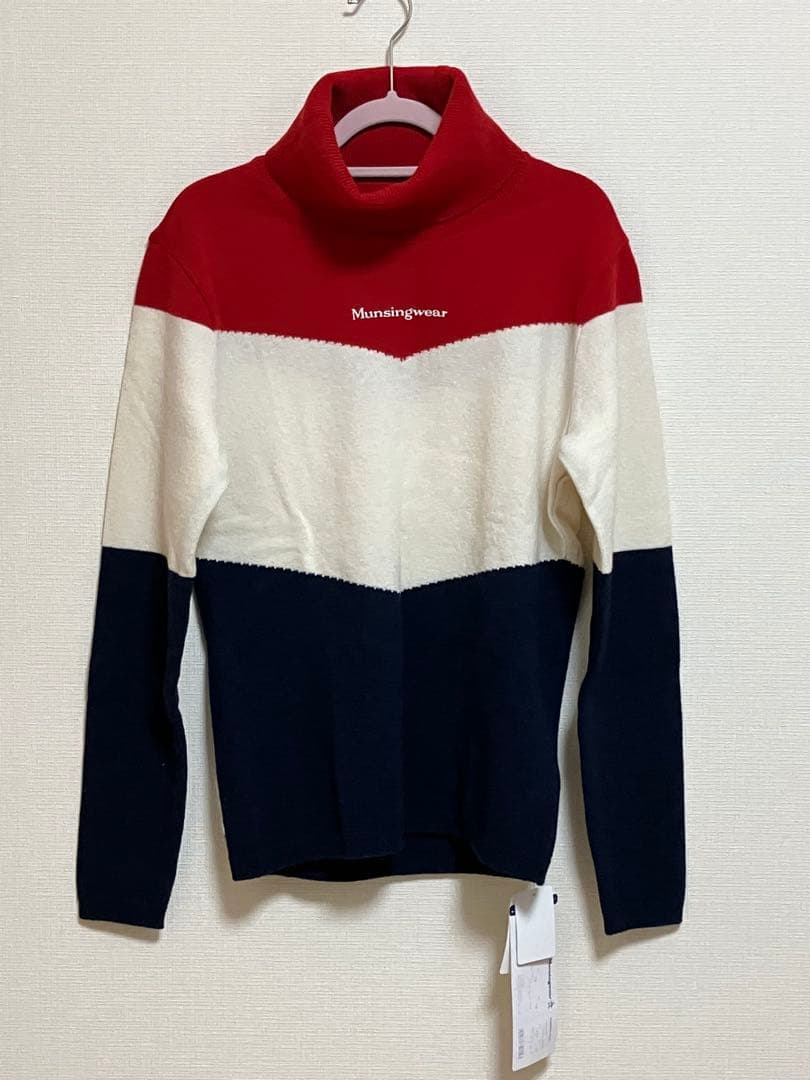 【タグ付き未使用品】Munsingwear タートルネックセーター