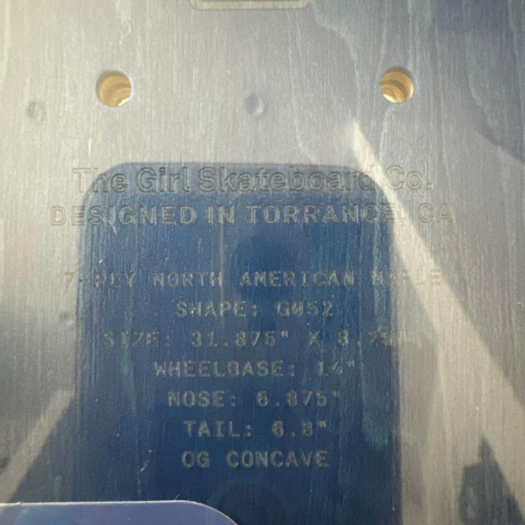 新品未使用品！GIRLデッキ MIKE MO直筆サイン入り！！8.25