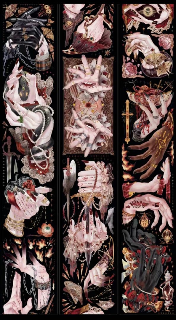 切売 1137★ 海外 マスキングテープ マステ PET 装飾 人物 烫紅