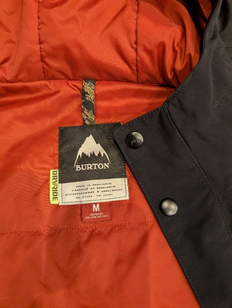 バートン　ジュニア　スノーボードウェア　Mサイズ　上下セット