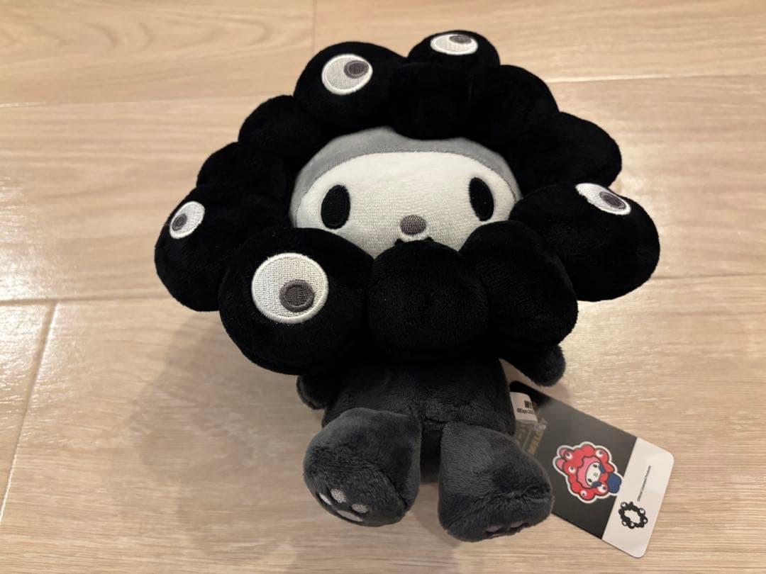 新品　黒ミャク　ミャクミャク マイメロ　なりきり　ぬいぐるみ　M 黒