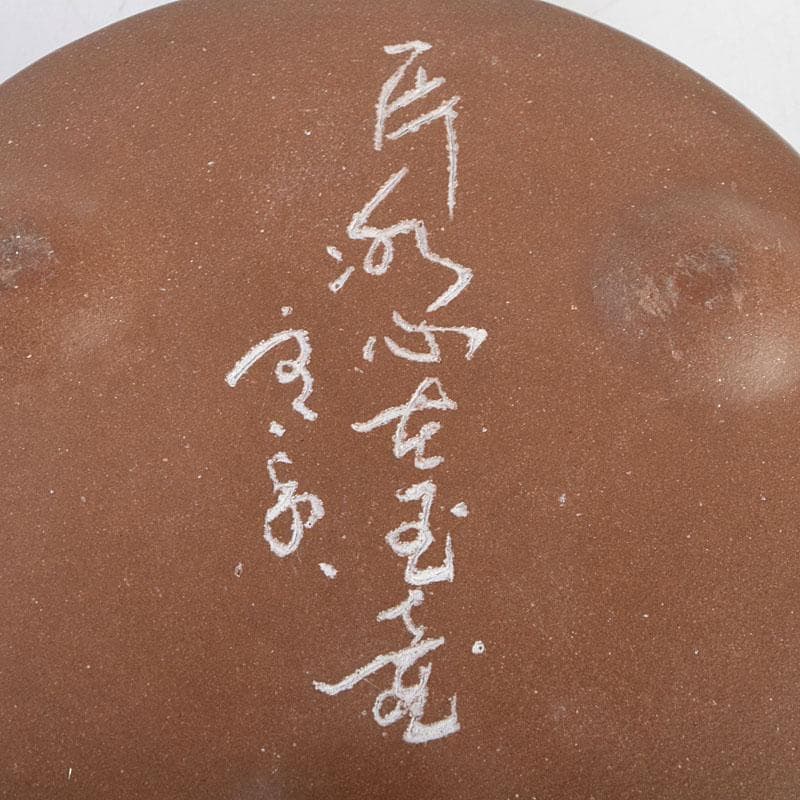 中国　紫砂　朱泥　急須　茶壷　在銘　C　9270