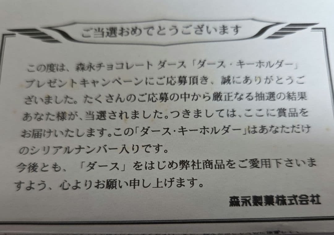 【非売品】森永DARS　森永ダース　チャーム　アクセサリー　12