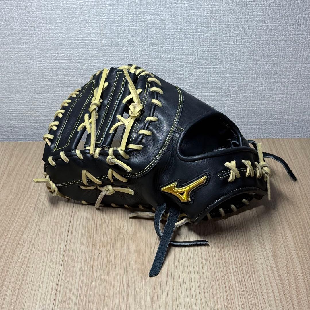 新品 型付済Mizuno ミズノプロ 軟式 ファーストミット 小指2本 左投げ