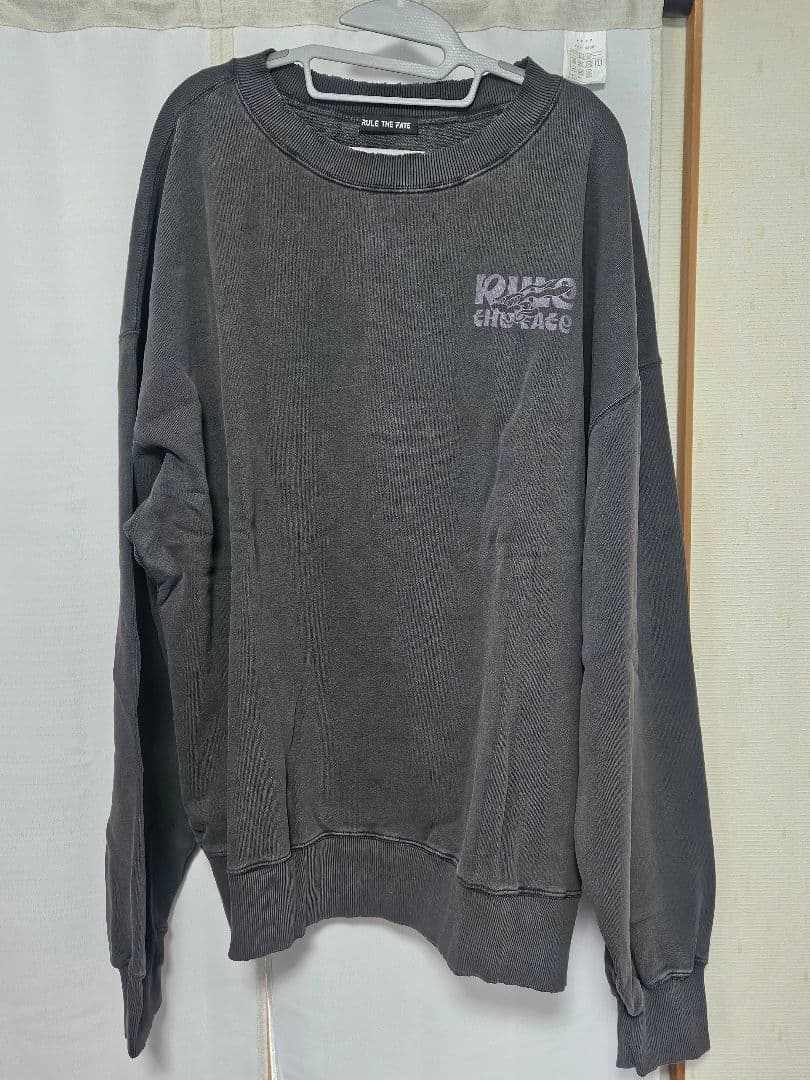 RULE THE FATE　スウェットトレーナー　ブラック