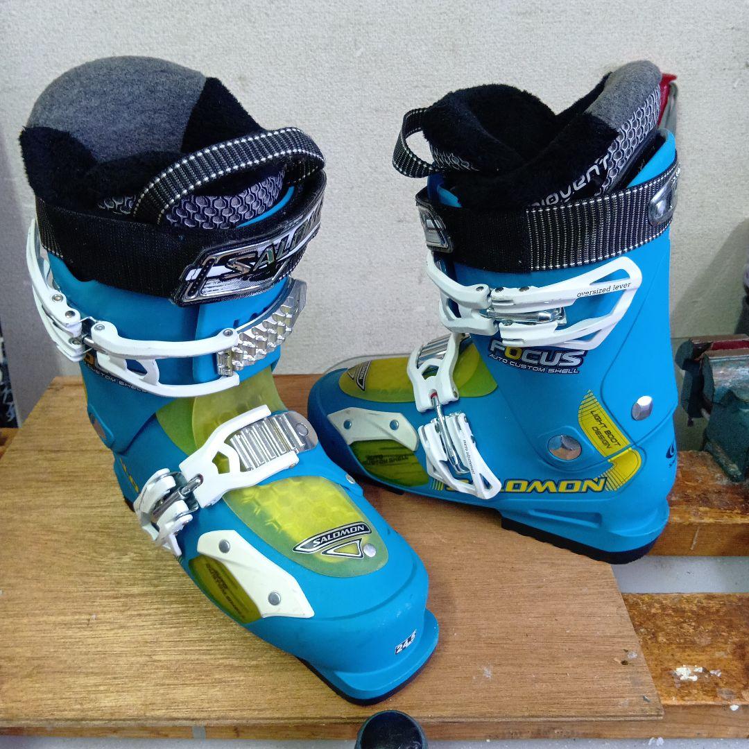 サロモン145cm ブーツ 24.5cm ポール付き …メンテナス済