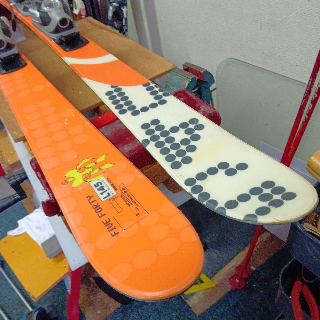 サロモン145cm ブーツ 24.5cm ポール付き …メンテナス済