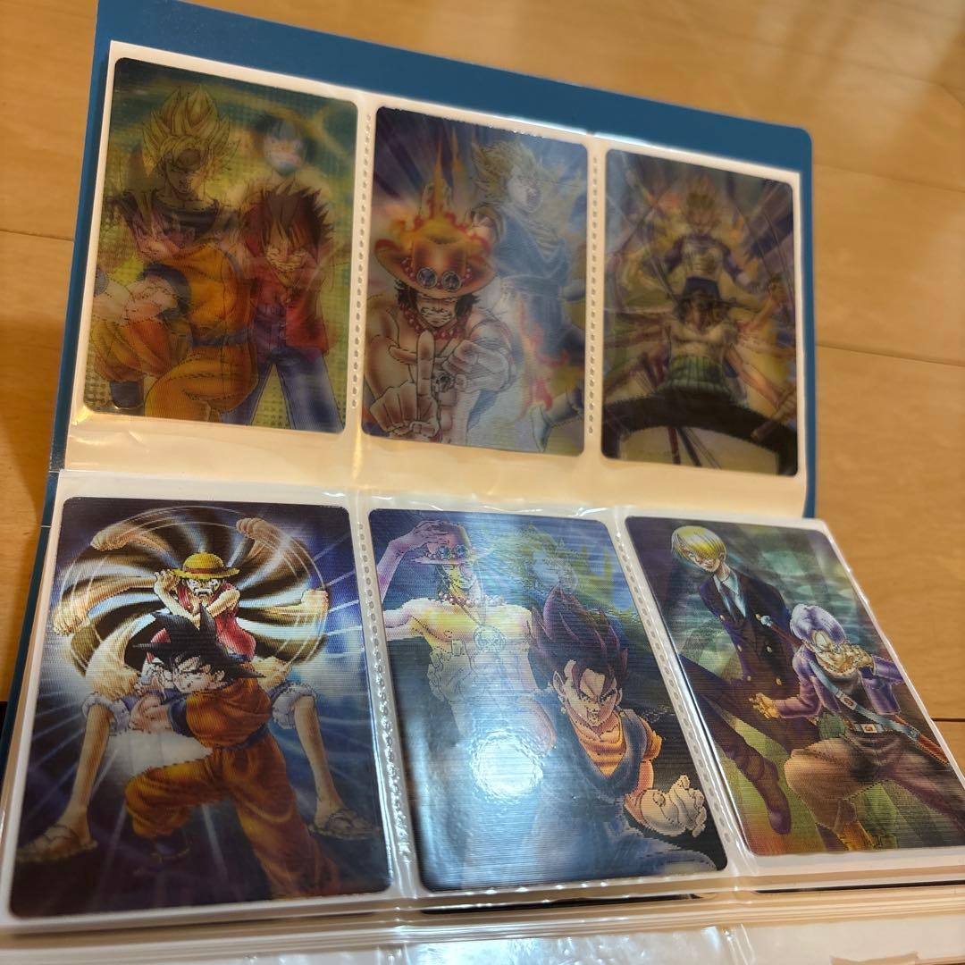 【希少】ドラゴンボール&ワンピースコラボ グミカード9枚セット