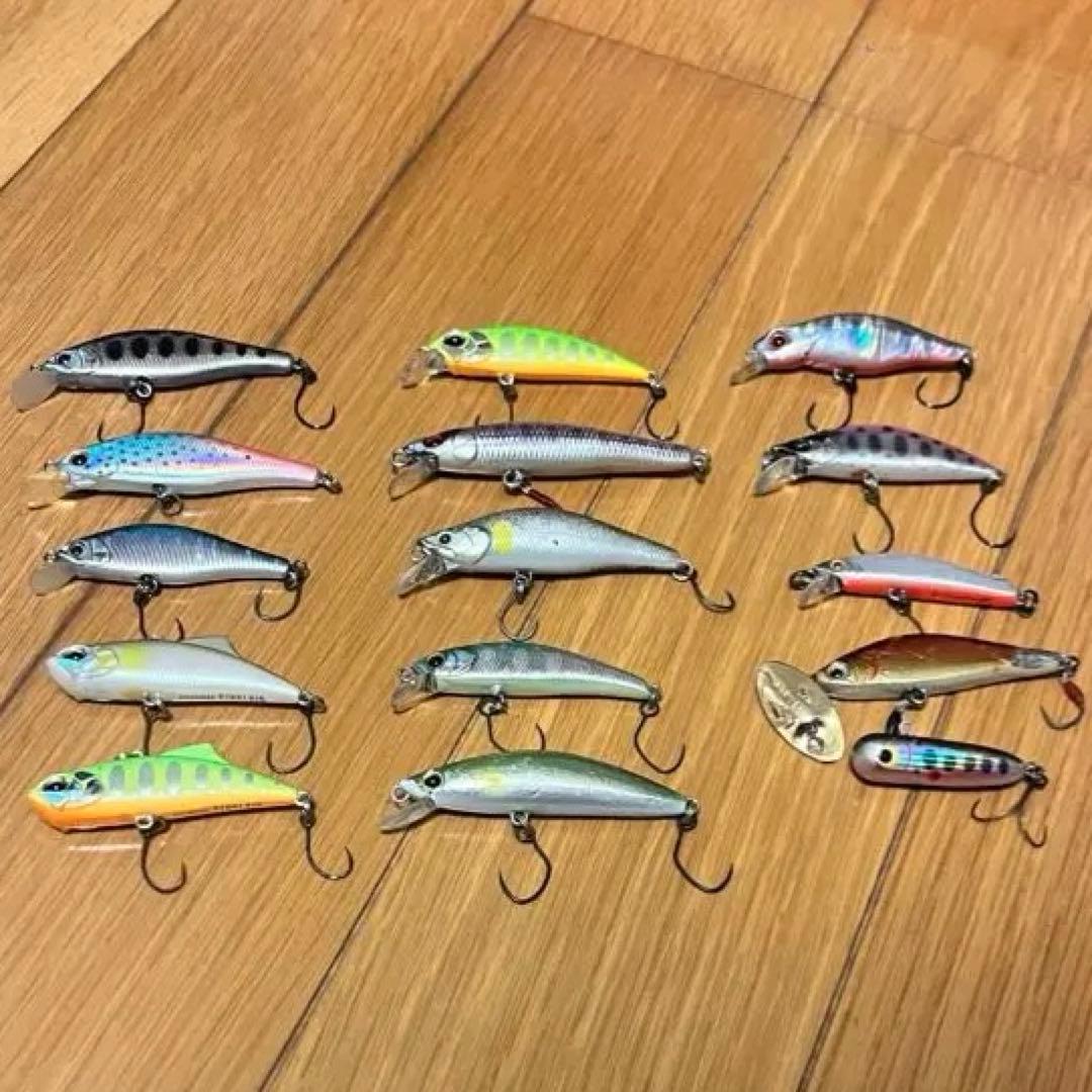 渓流ミノー　15個セット　アレキサンドラ　リュウキ　もののふ　dコンパクト