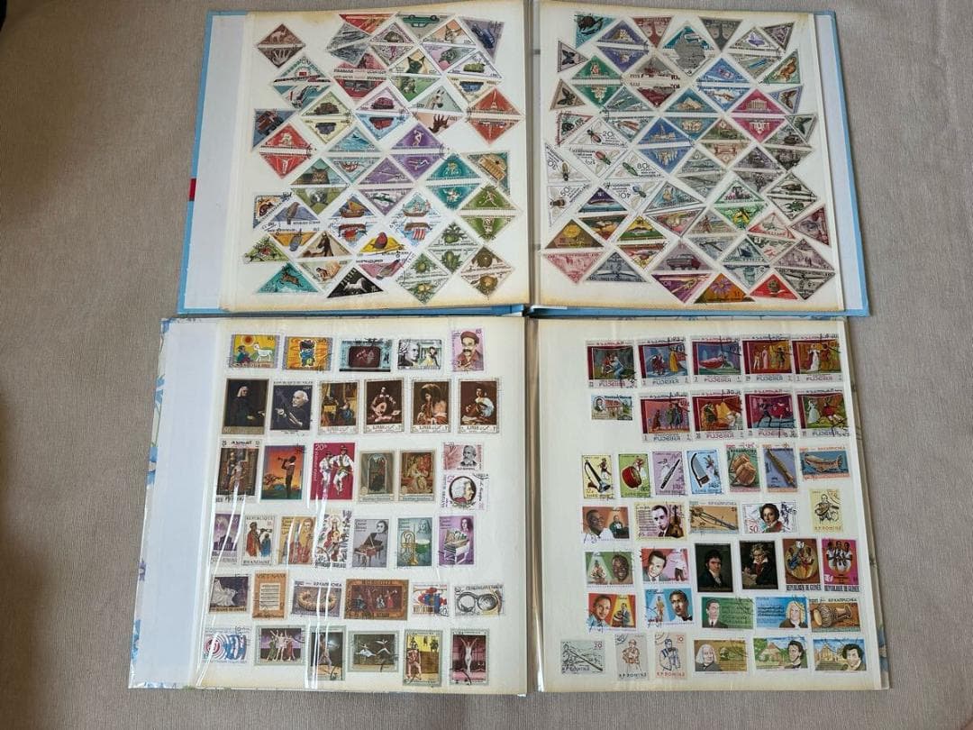 【美品】⭐️外国切手　世界の切手　11冊まとめ　使用済み　アルバム付き