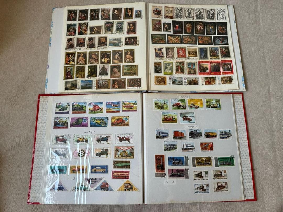 【美品】⭐️外国切手　世界の切手　11冊まとめ　使用済み　アルバム付き