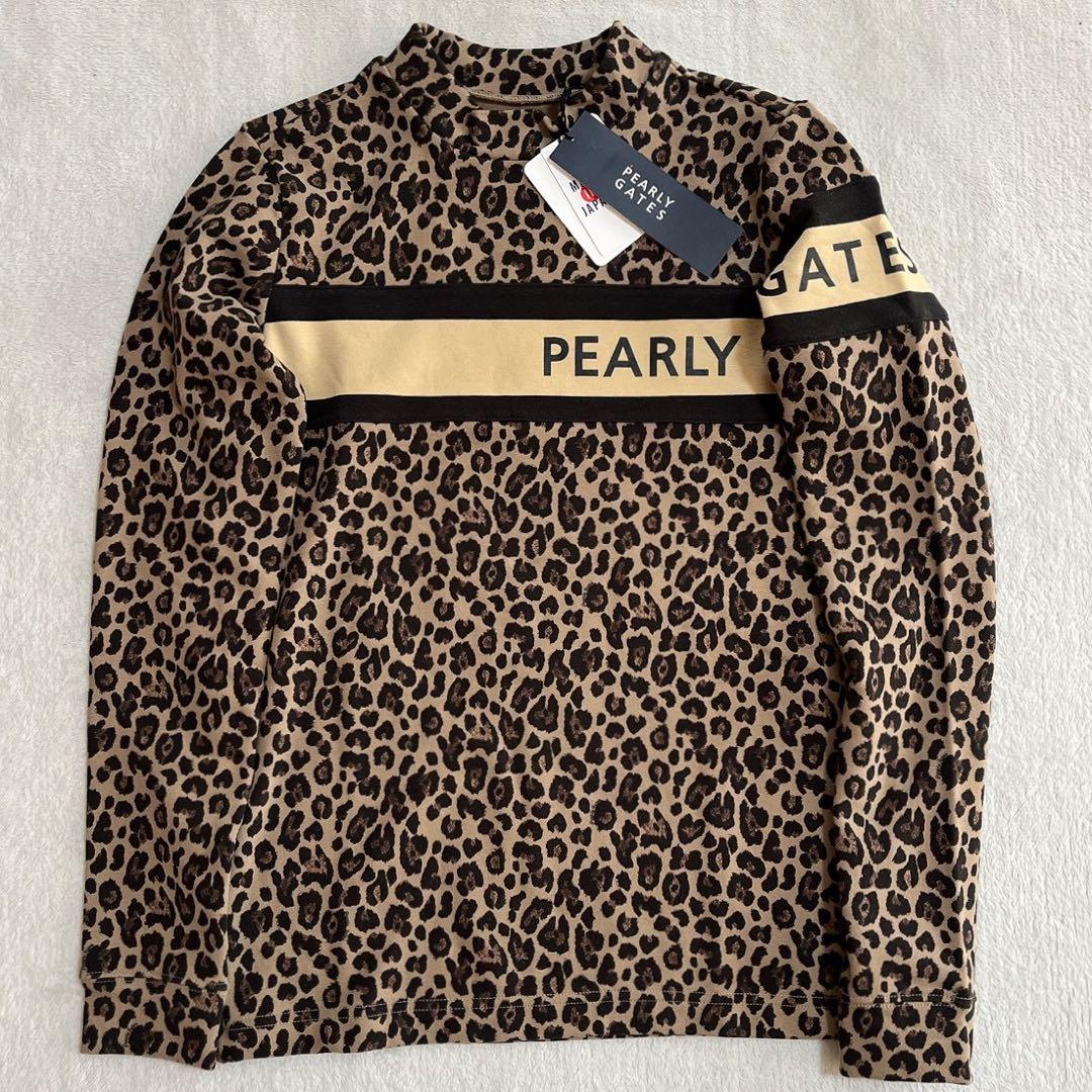 極美　パーリーゲイツ 　セットアップ　モックネック　スカート　ひょう　レオパード