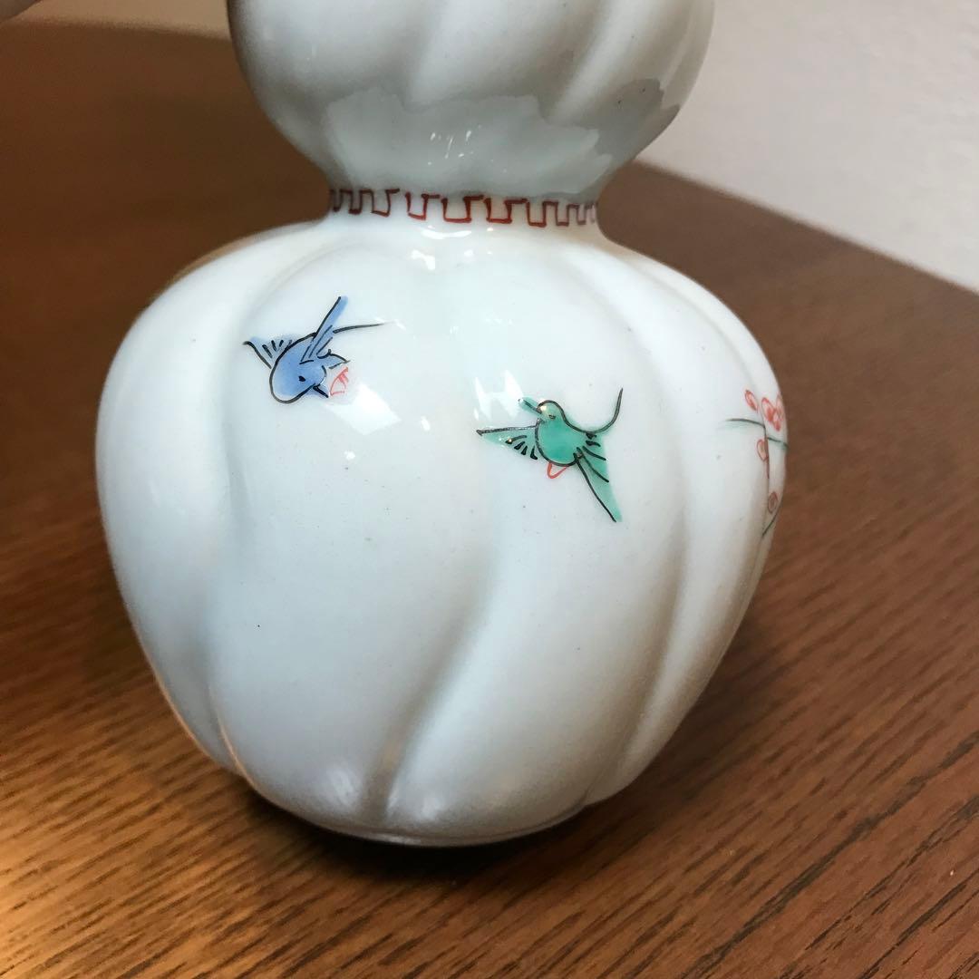 柿右衛門様式　古伊万里　有田焼　徳利　瓢型19cm