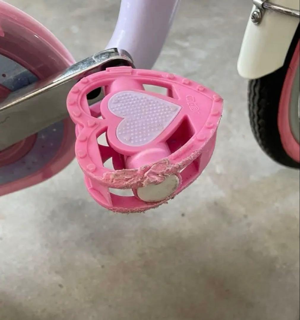 【美品】ディズニープリンセス ゆめかわ　自転車 《18インチ》補助輪あり