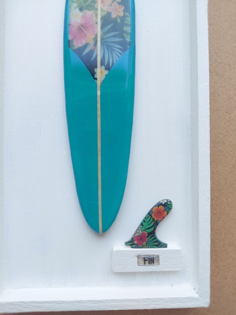 ミニチュア ロキシー好き　サーフボード　壁掛けアート