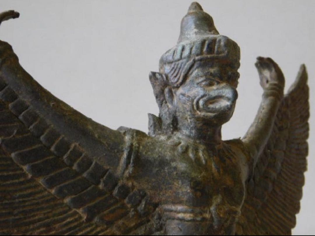 クメール 青銅 ガルーダ バイヨン期 アンコールワット 仏像 仏教美術 骨董