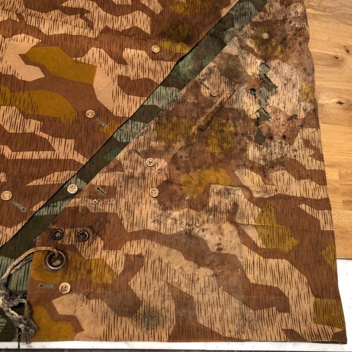 ドイツ軍★スプリンターカモ★幻のブラウン★軍幕テント★M31ツェルトバーン★野営