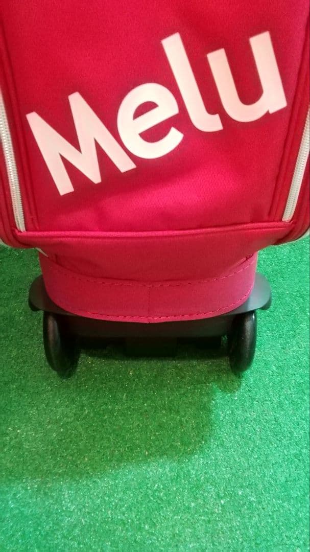 MUスポーツ　キャディバック　キャスター付き　ローリングソール　ピンク