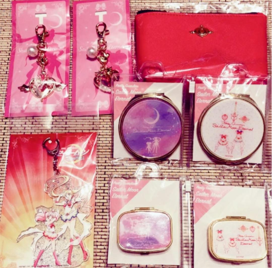 【新品未開封】劇場版セーラームーンローソングッズセット チャーム ポーチ ミラー