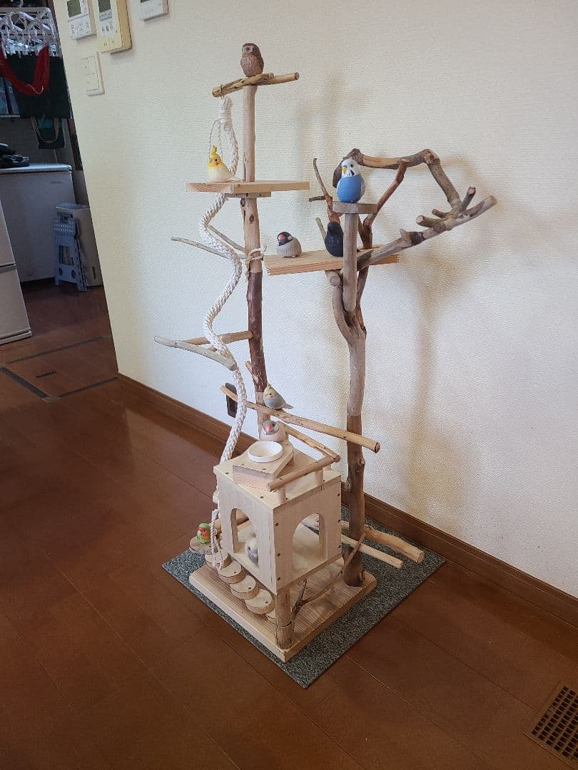 ⑥もちこオーダーページ　バードアスレチック流木　ハンドメイド