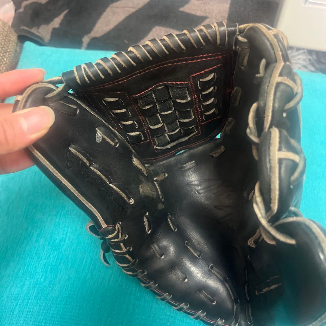 mizuno Pro 硬式グロープ 黒色