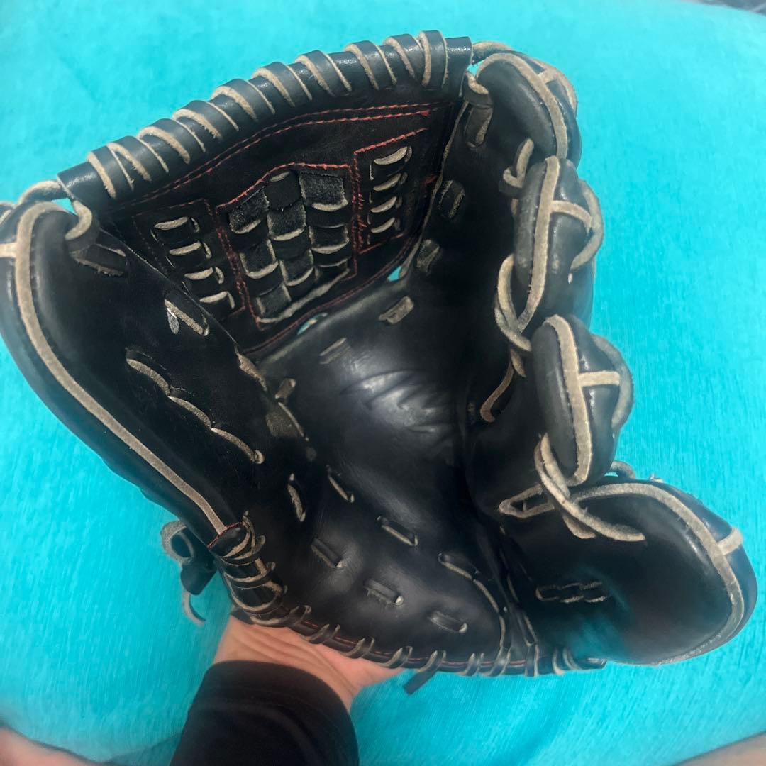 mizuno Pro 硬式グロープ 黒色