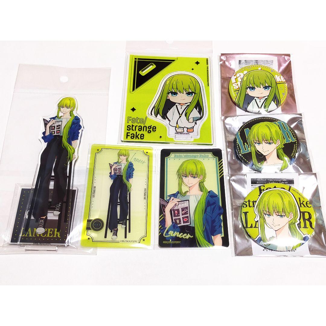ランサー Fate strange Fake cafe 缶バッジ アクスタ
