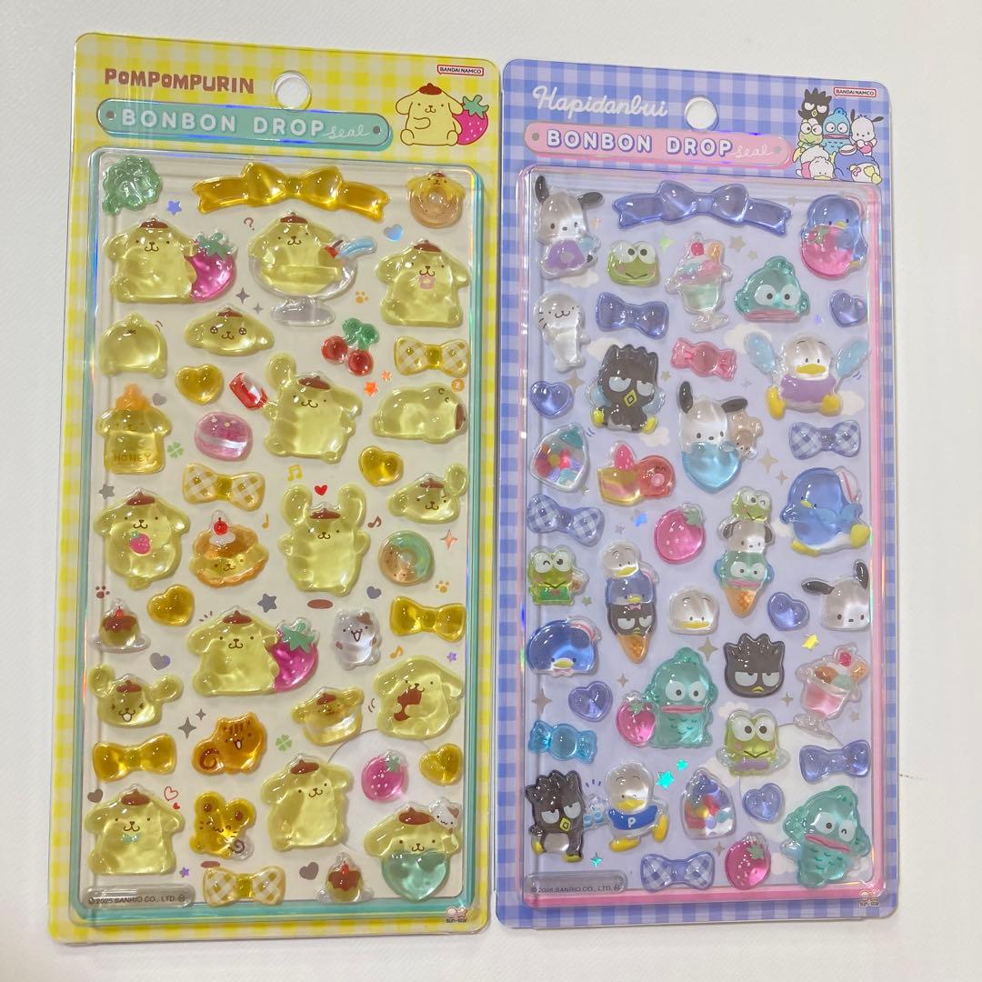 正規品 ボンボンドロップシールサンリオコンプリート8点