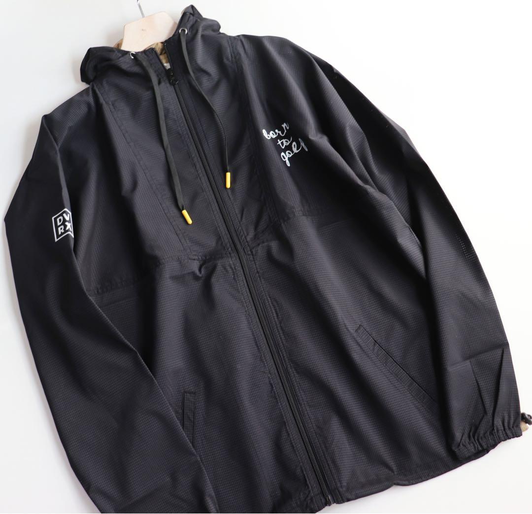 《デヴァローゴルフ》未使用 ストレッチタフタ ビッグスカル フーディブルゾン M