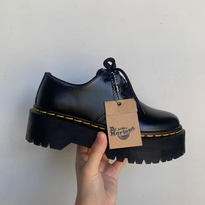 Dr.martens 厚底 3穴 ローカット マーチンブーツ レディース23cm