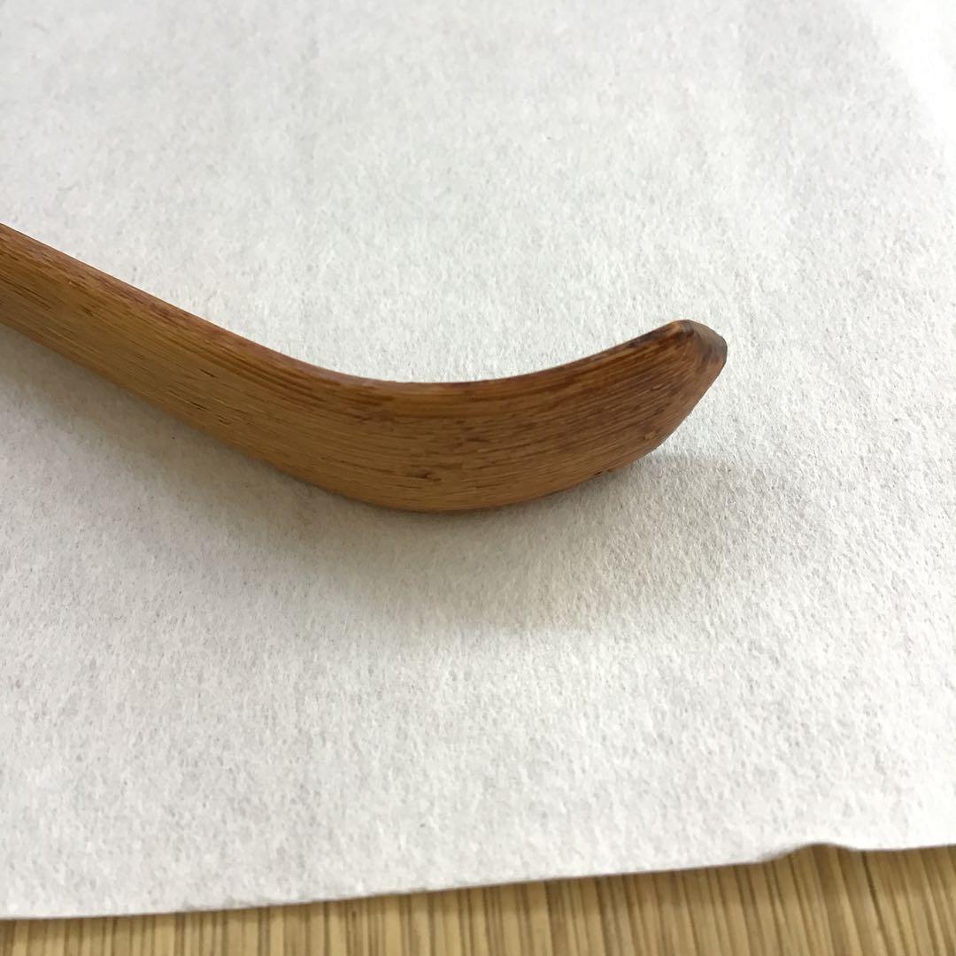 茶道具　茶杓　銘　神垣　熱田神宮宮司書付　三十本之内　共筒　共箱　S55CS