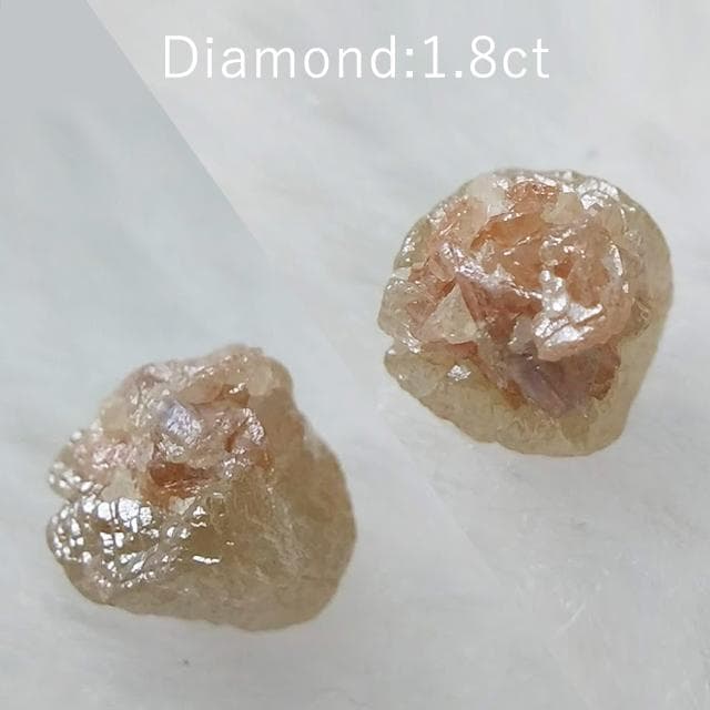 1.8ct　花冠ダイヤ　ダイヤモンド　原石　鉱物標本　結晶　カラーダイヤ