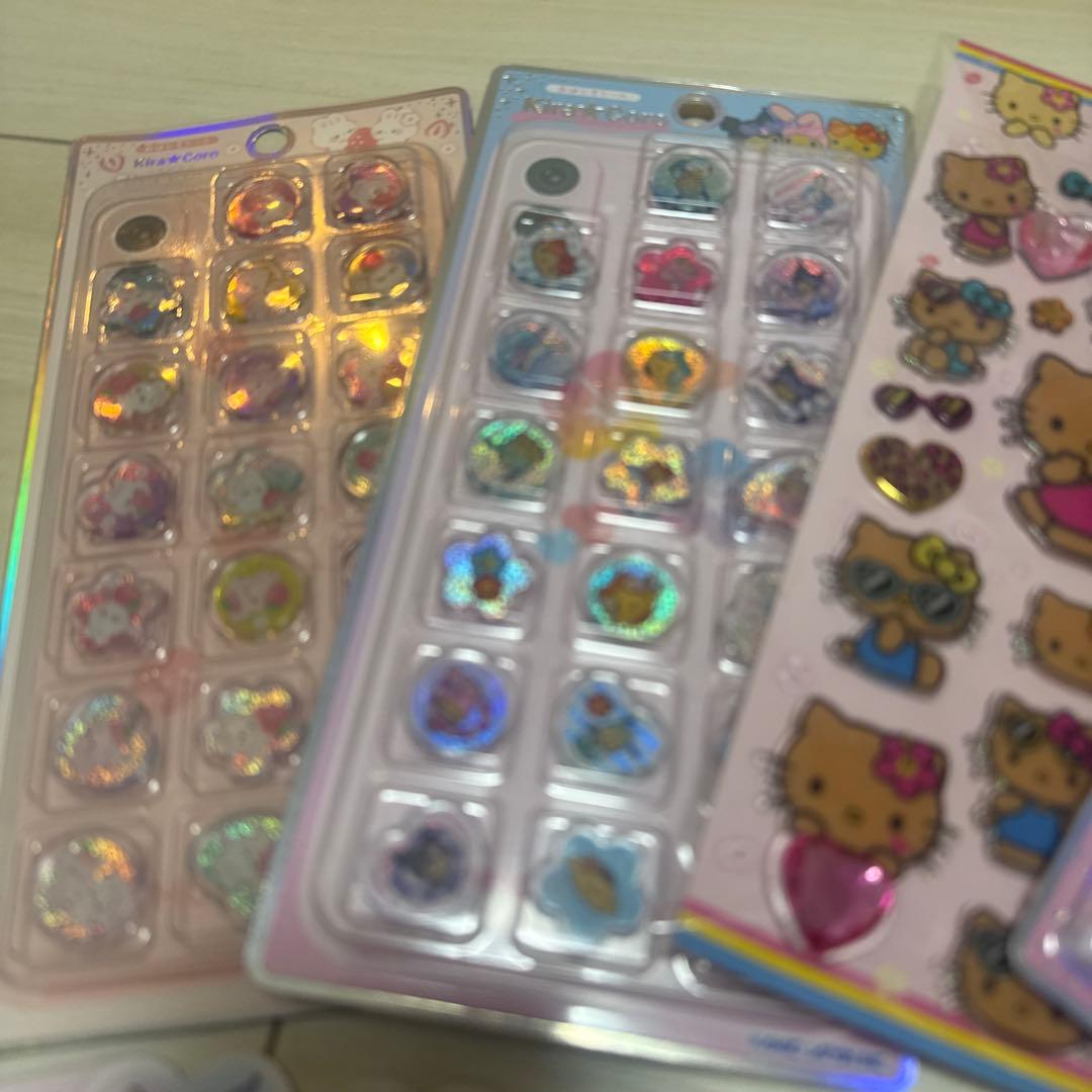 サンリオ ボンボンドロップシール まとめ売り うるちゅるシール キティ