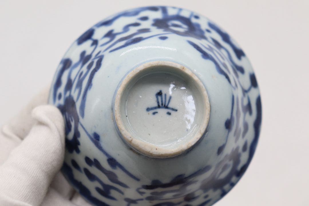 中国　清時代　染付茶碗5点① 茶器　送料込み250801