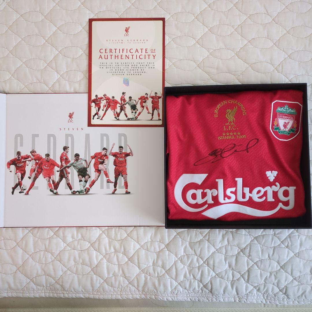 リバプール　スティーブン・ジェラード　サイン入りユニフォーム　ボックス　正規品