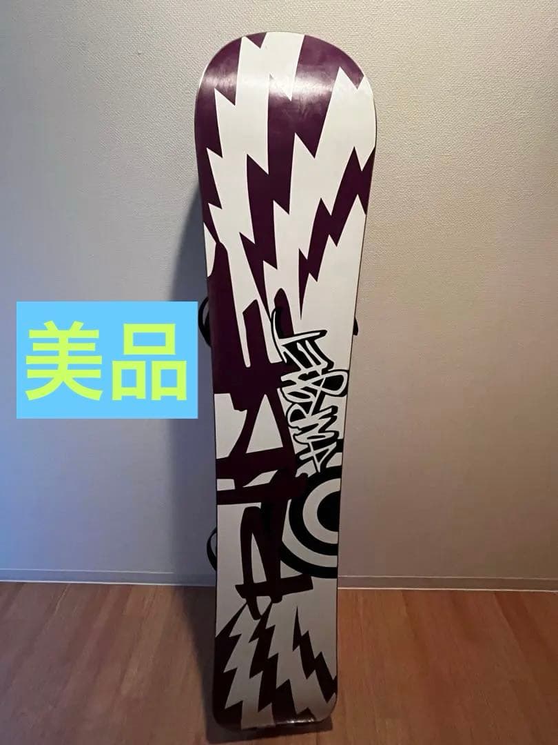 【使用回数少美品】スノーボード 板 全長150cm スノボ ブラック ボード