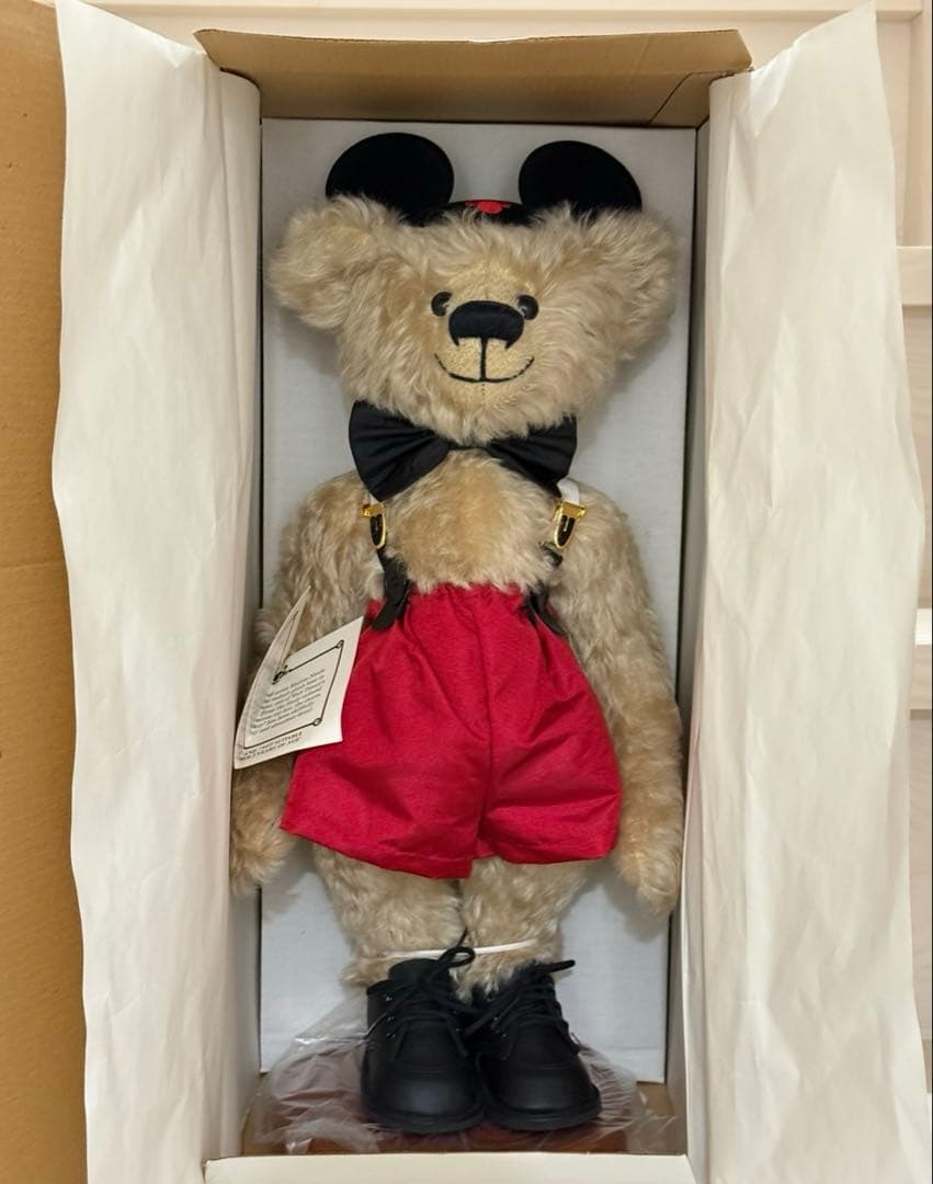 Maryse Nicole モヘア テディベア ミッキー 限定 箱入り　未使用