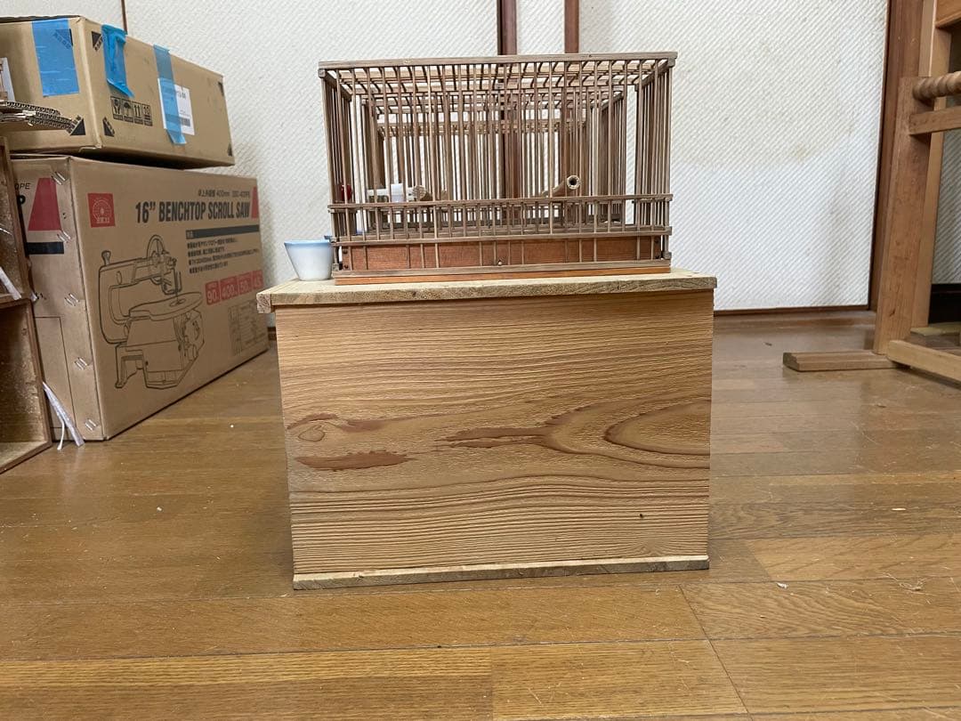 メジロ籠3個　寝かせボックスセット