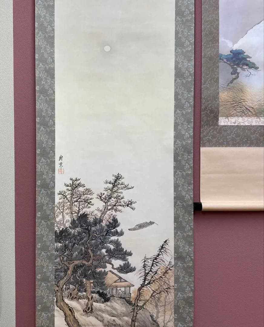 美品 掛け軸 駿府博物館所蔵 名画 12本セット 上村松篁・伊東深水など