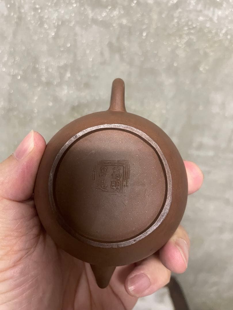 急須　紫砂　中国　古玩　宜興　赤泥　曷明昌　古美術　骨董