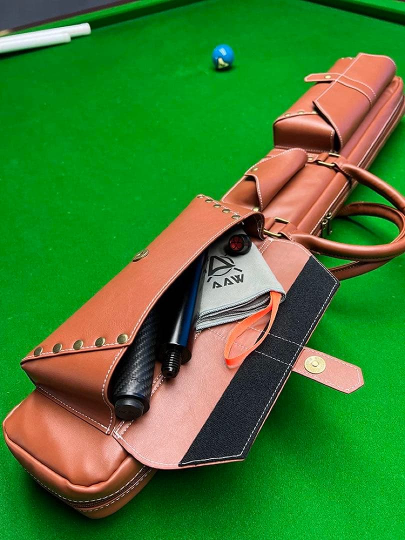 キューケース　ブラウン革　2B4S