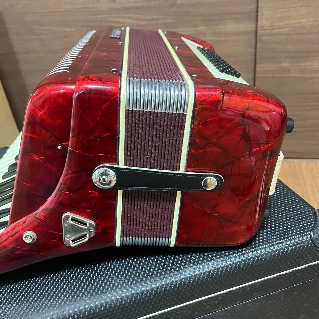 稼動品TOMBO トンボアコーディオン T-48 ケース付き 34鍵