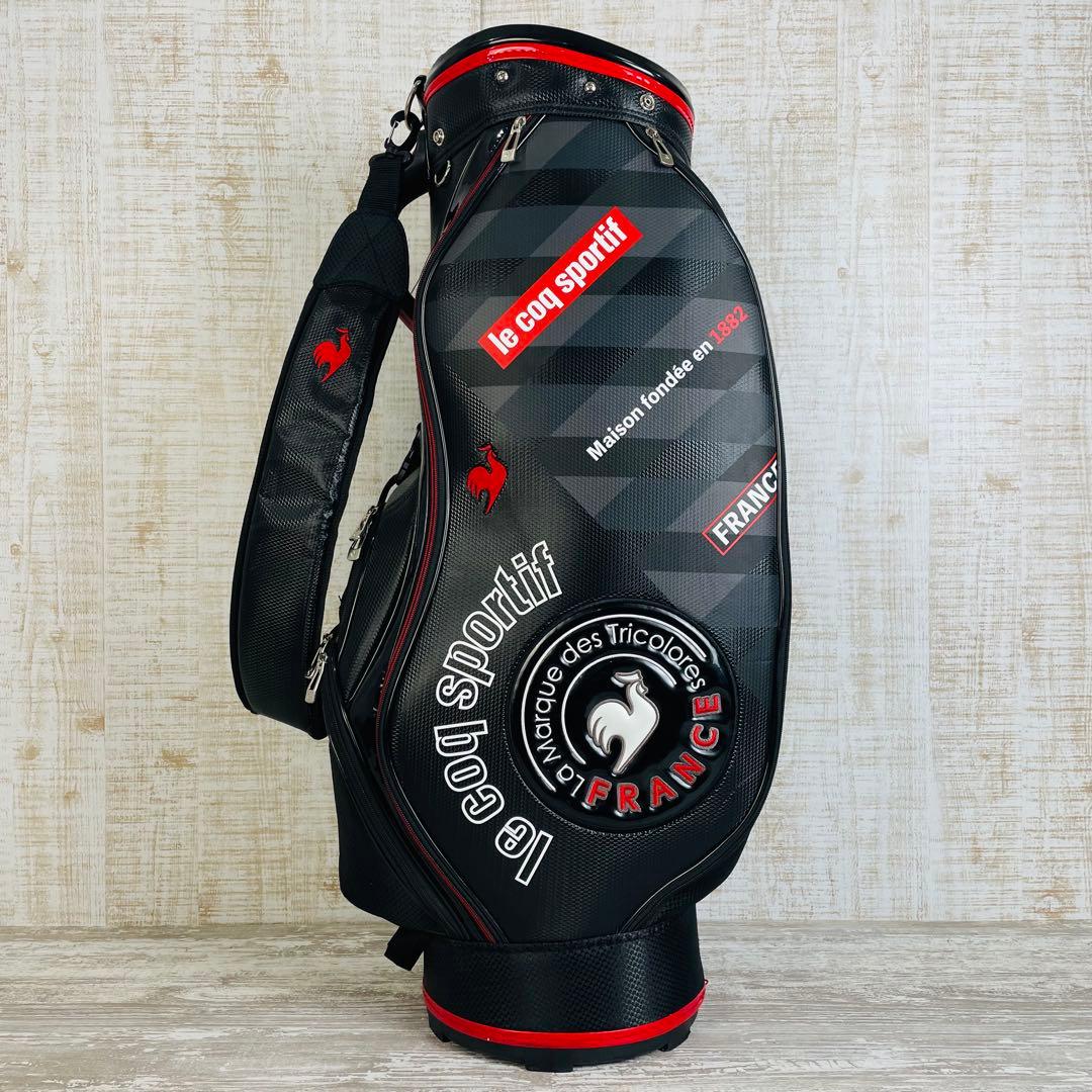 【美品】le coq sportif ルコック　サークルロゴ　キャディバッグ