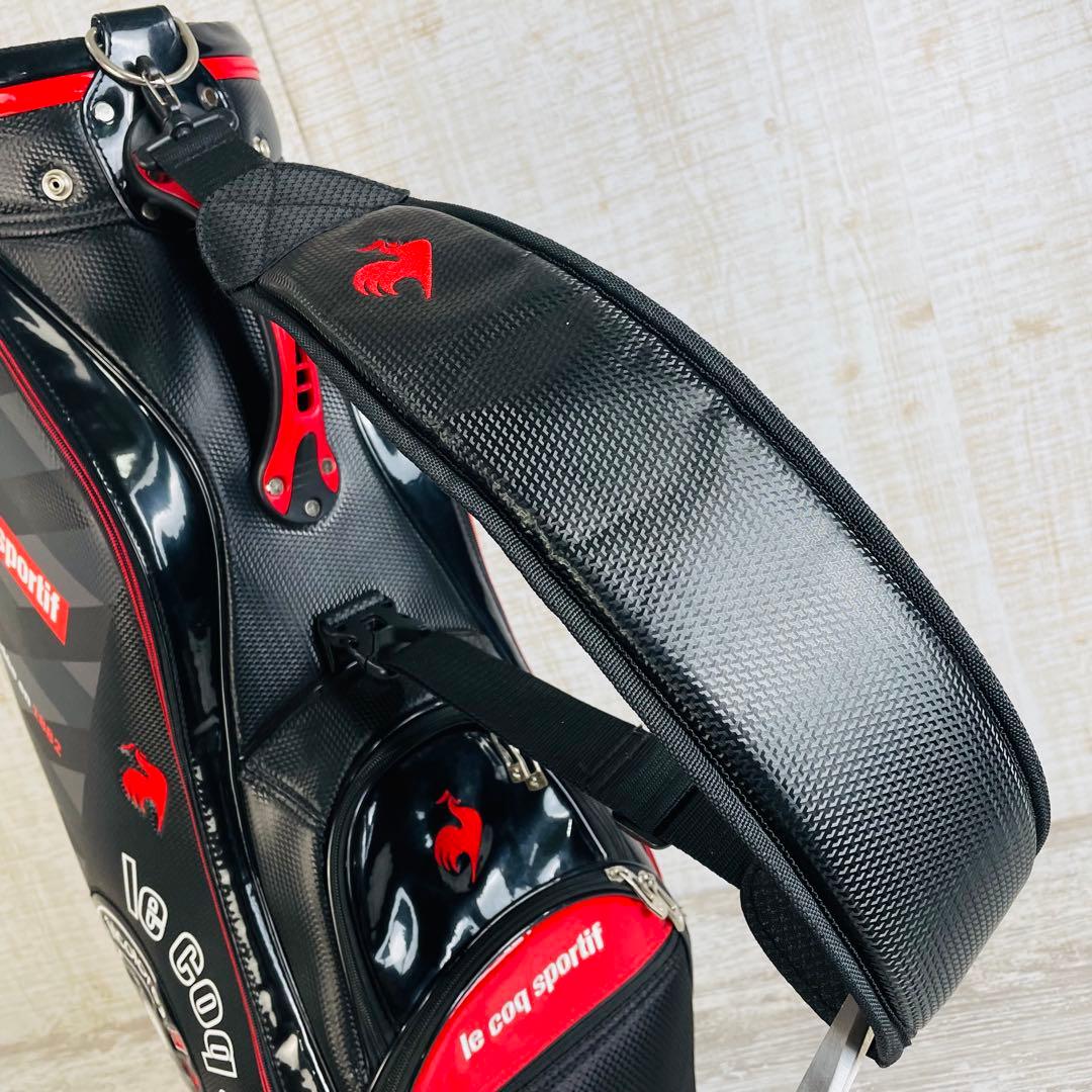 【美品】le coq sportif ルコック　サークルロゴ　キャディバッグ